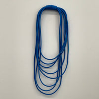 Necklace - Layers in Black,Cobalt, Fire and Smoke