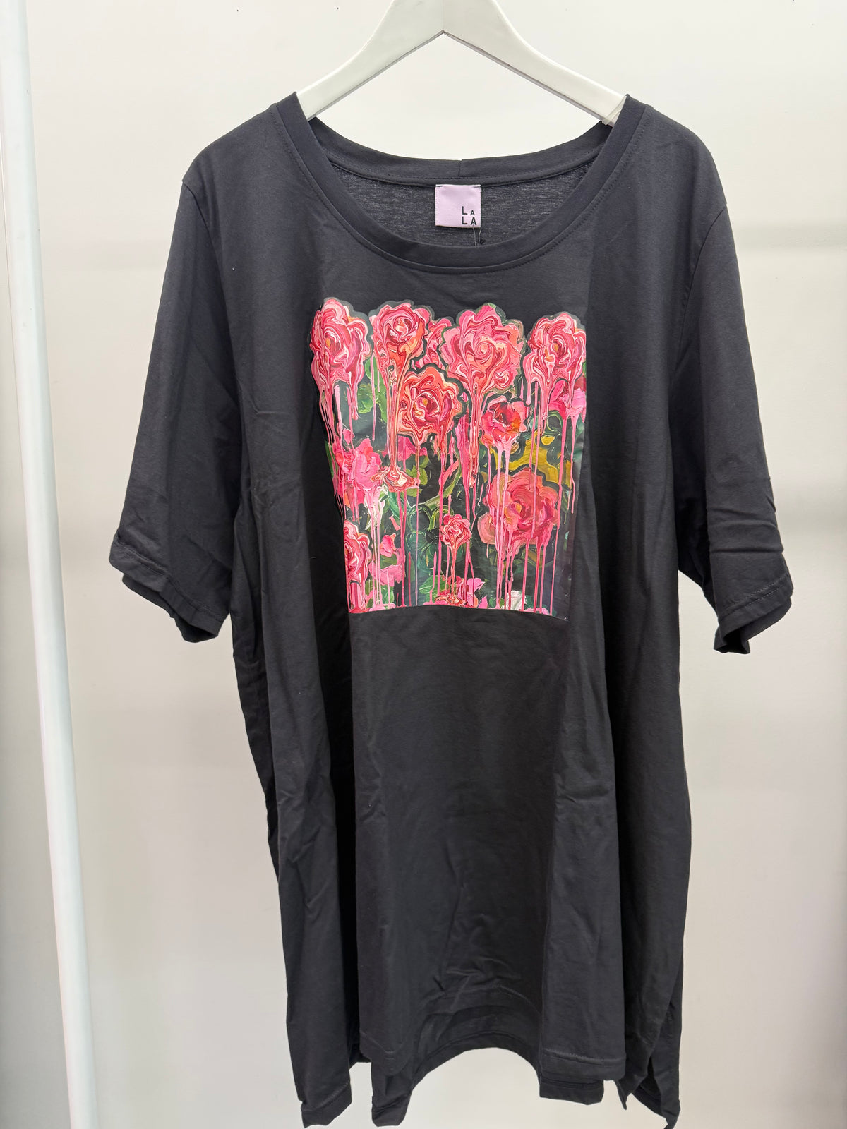 Base Tee - Drip Floral Print