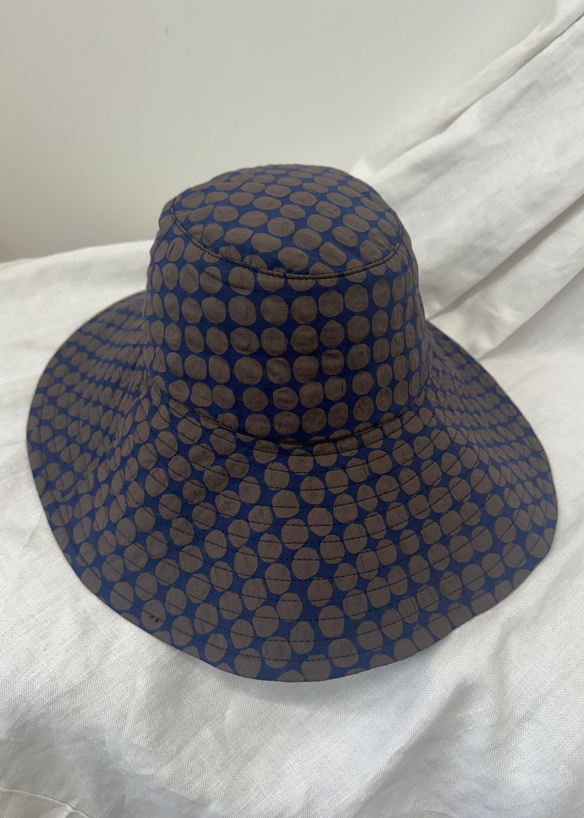 Sun Hat - Choc Dotti