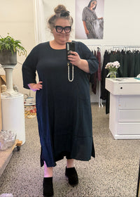 Florence Dress - Moody Blue