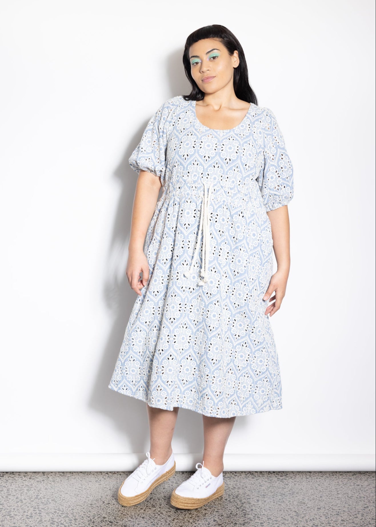 Last Ones 2XL & 4XL - Taylor Dress - Hydrangea