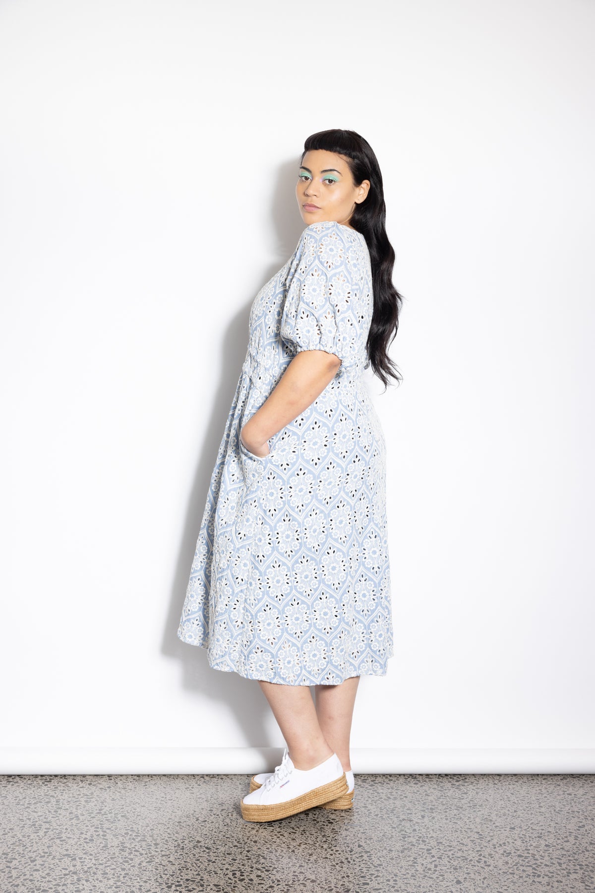 Last Ones 2XL &amp; 4XL - Taylor Dress - Hydrangea