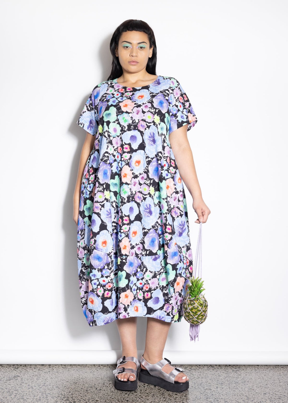 Elsey Dress - Pop Water Colour