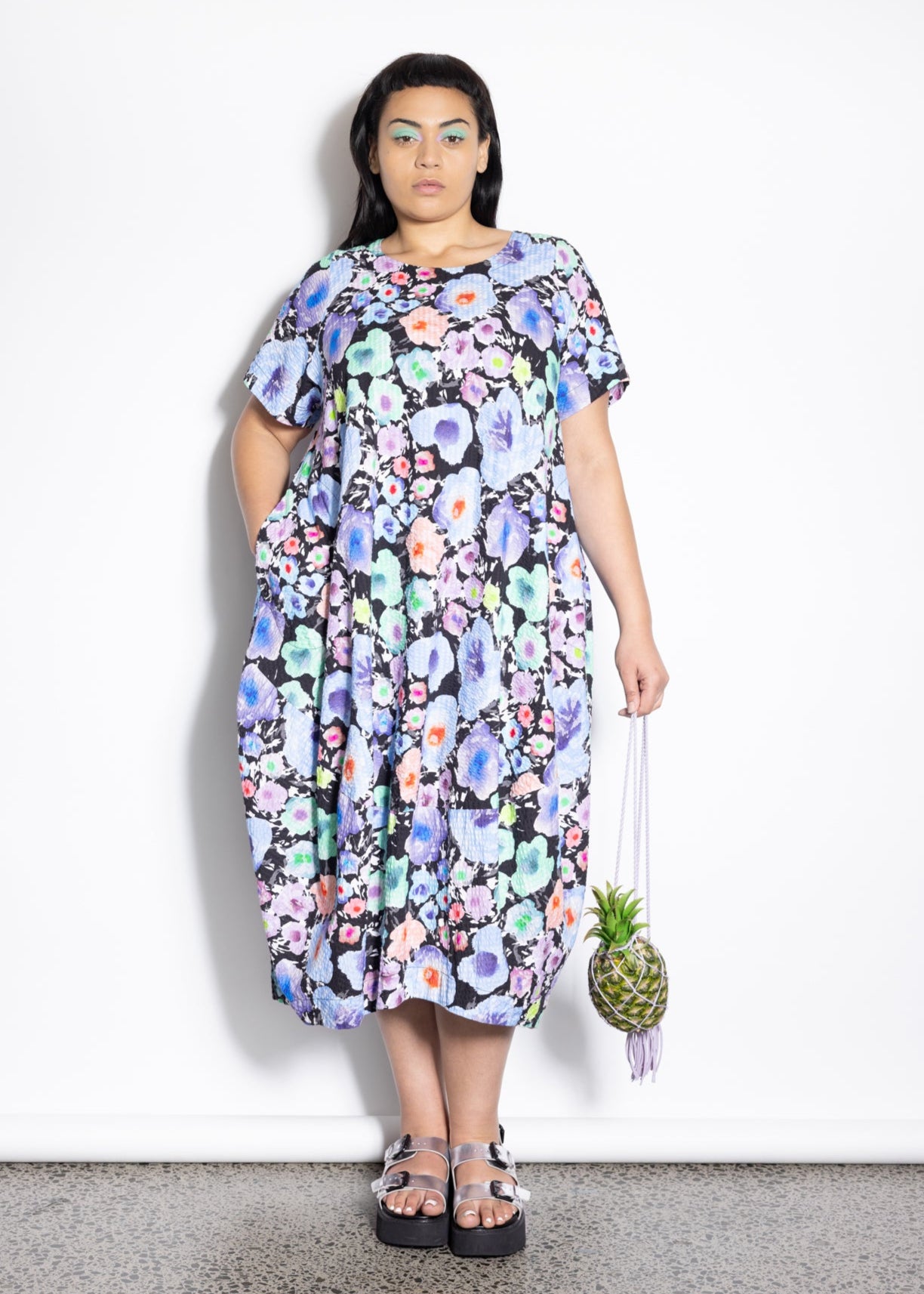 Elsey Dress - Pop Water Colour