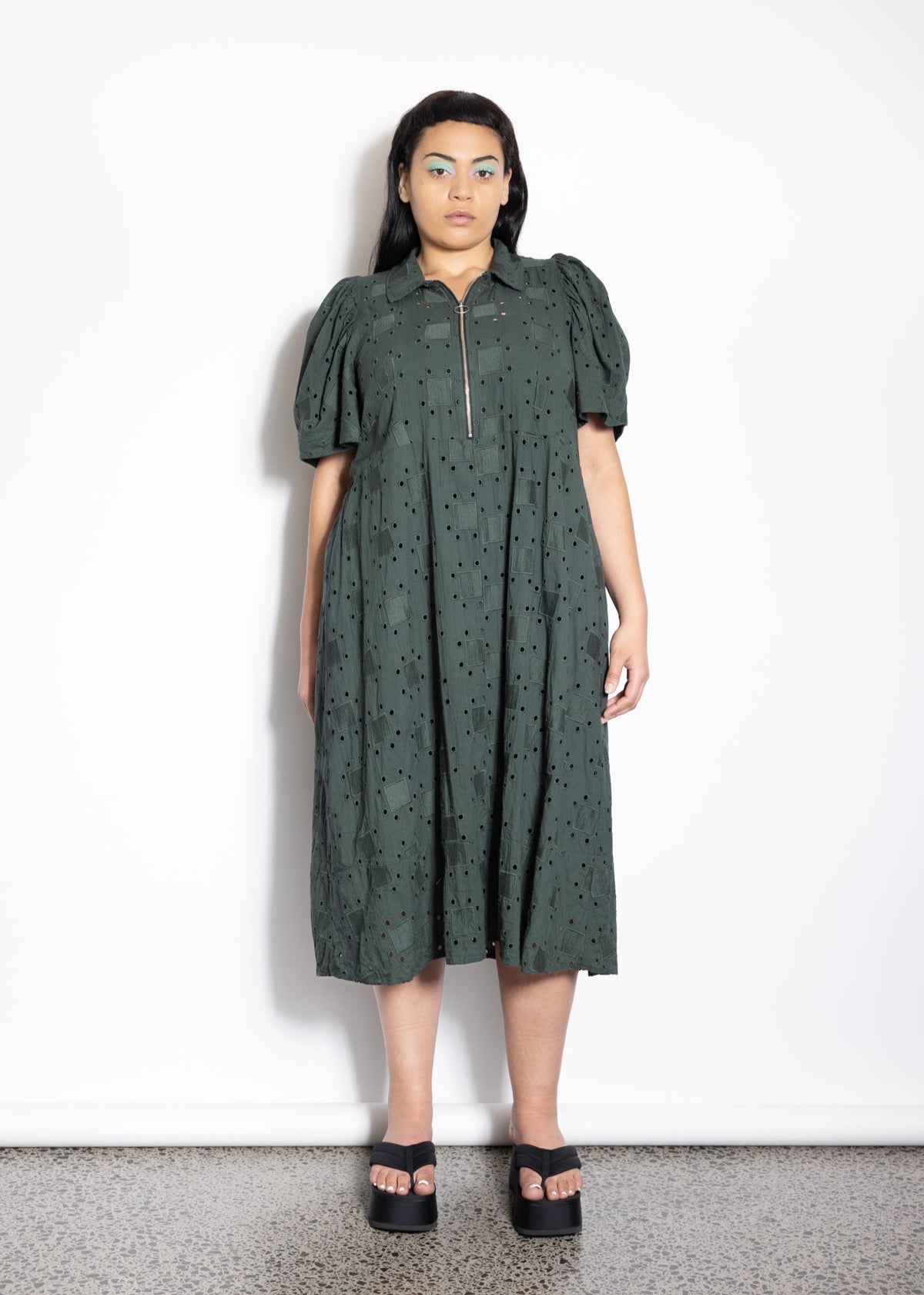 Last Ones Sizes XL &amp; 3XL - Zippy Dress - Forest
