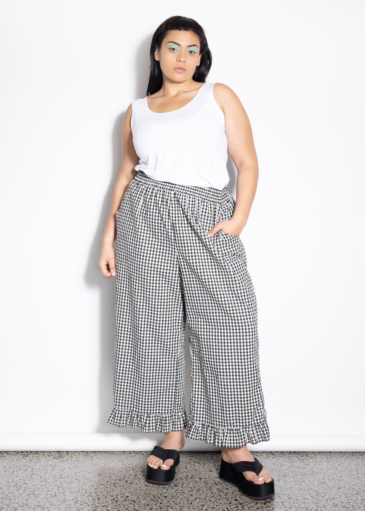 Frill Pant - Gingham