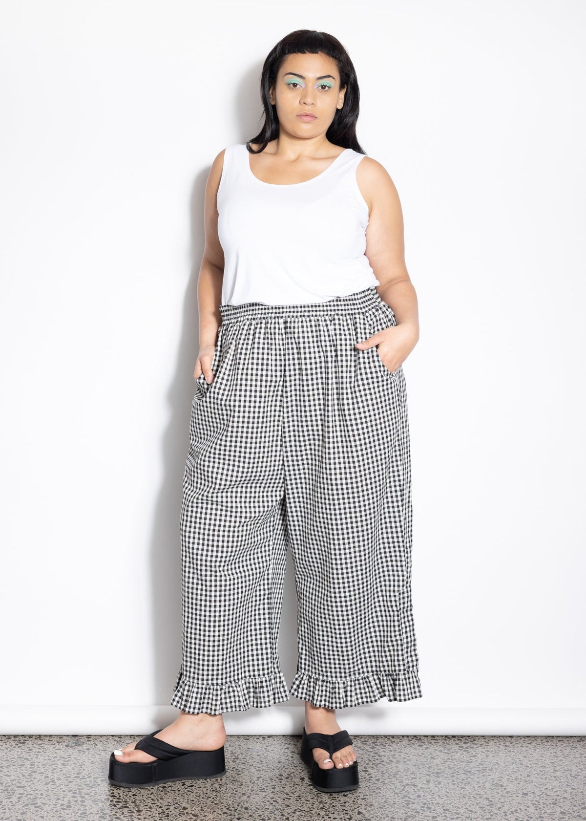 Frill Pant - Gingham