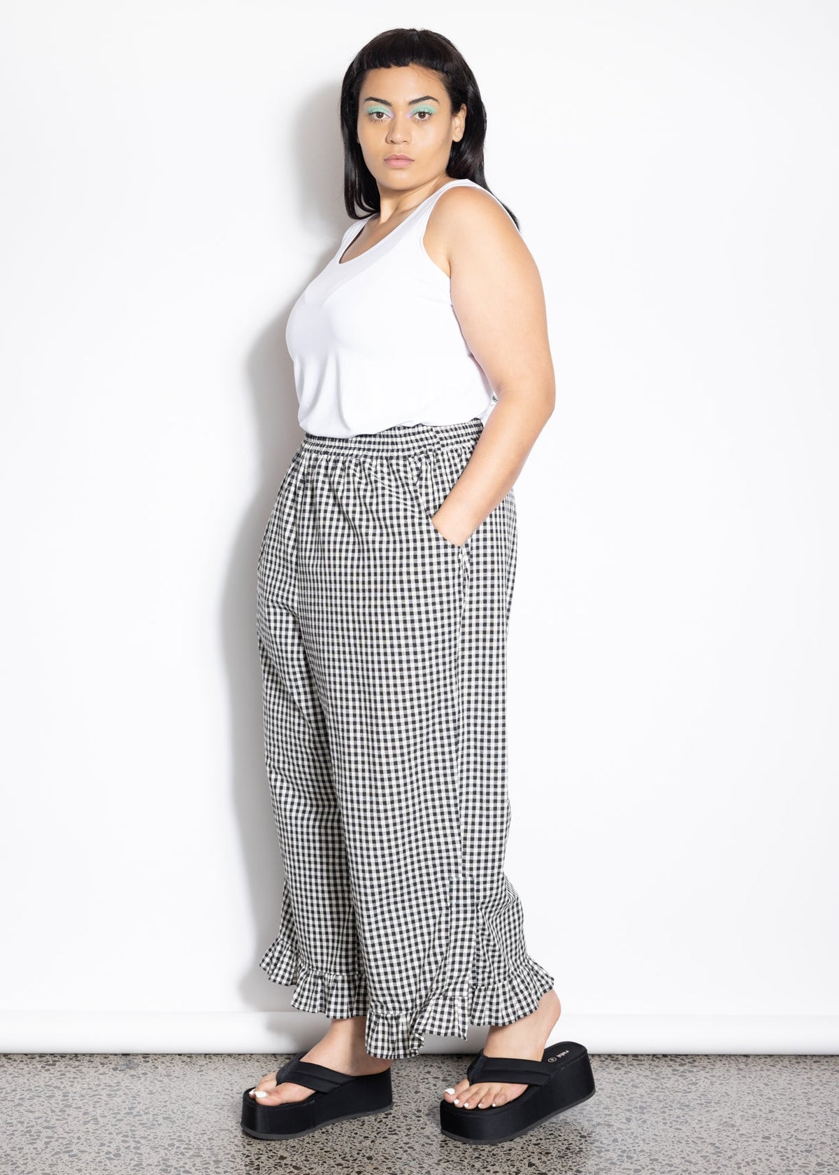Frill Pant - Gingham