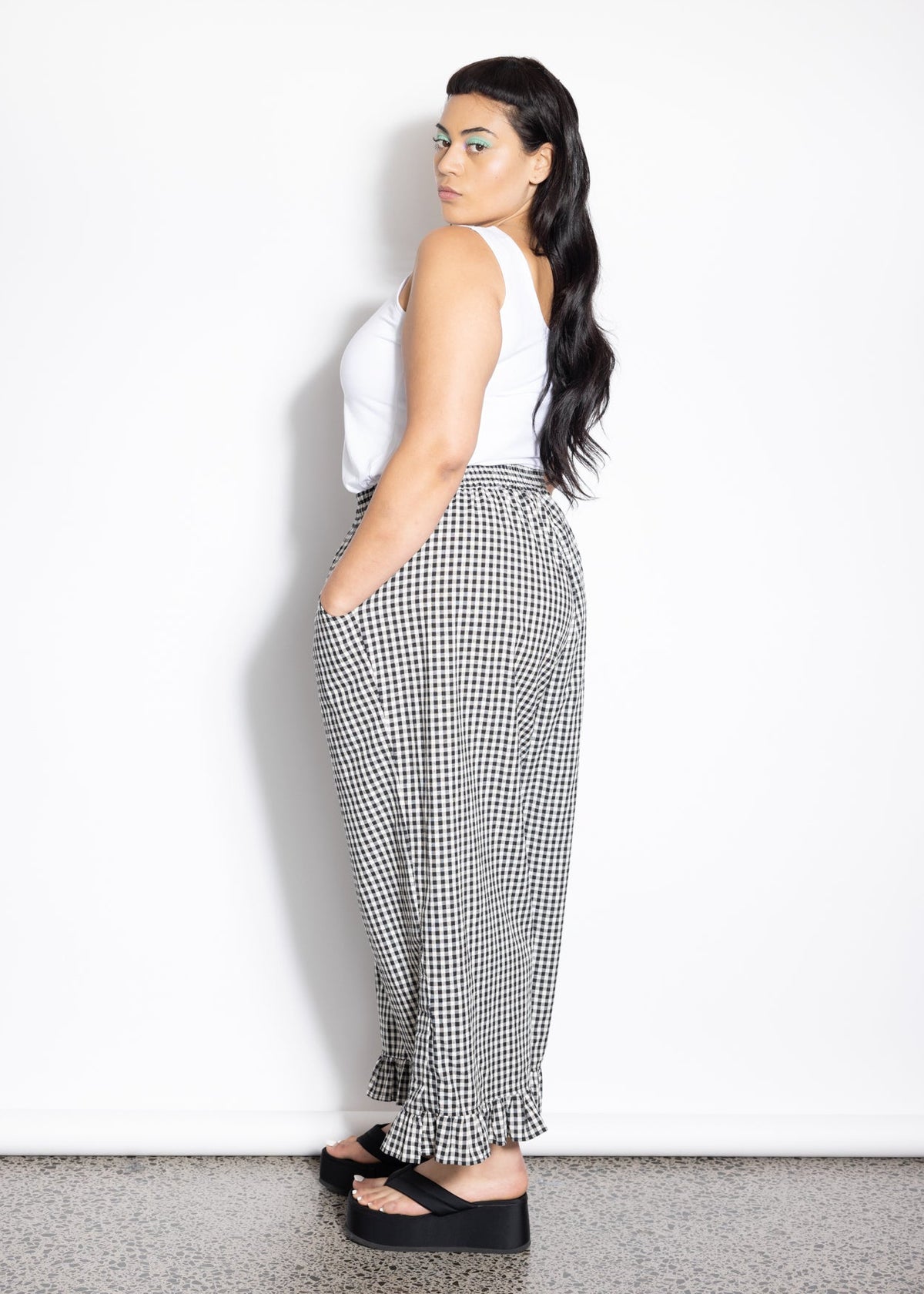 Frill Pant - Gingham