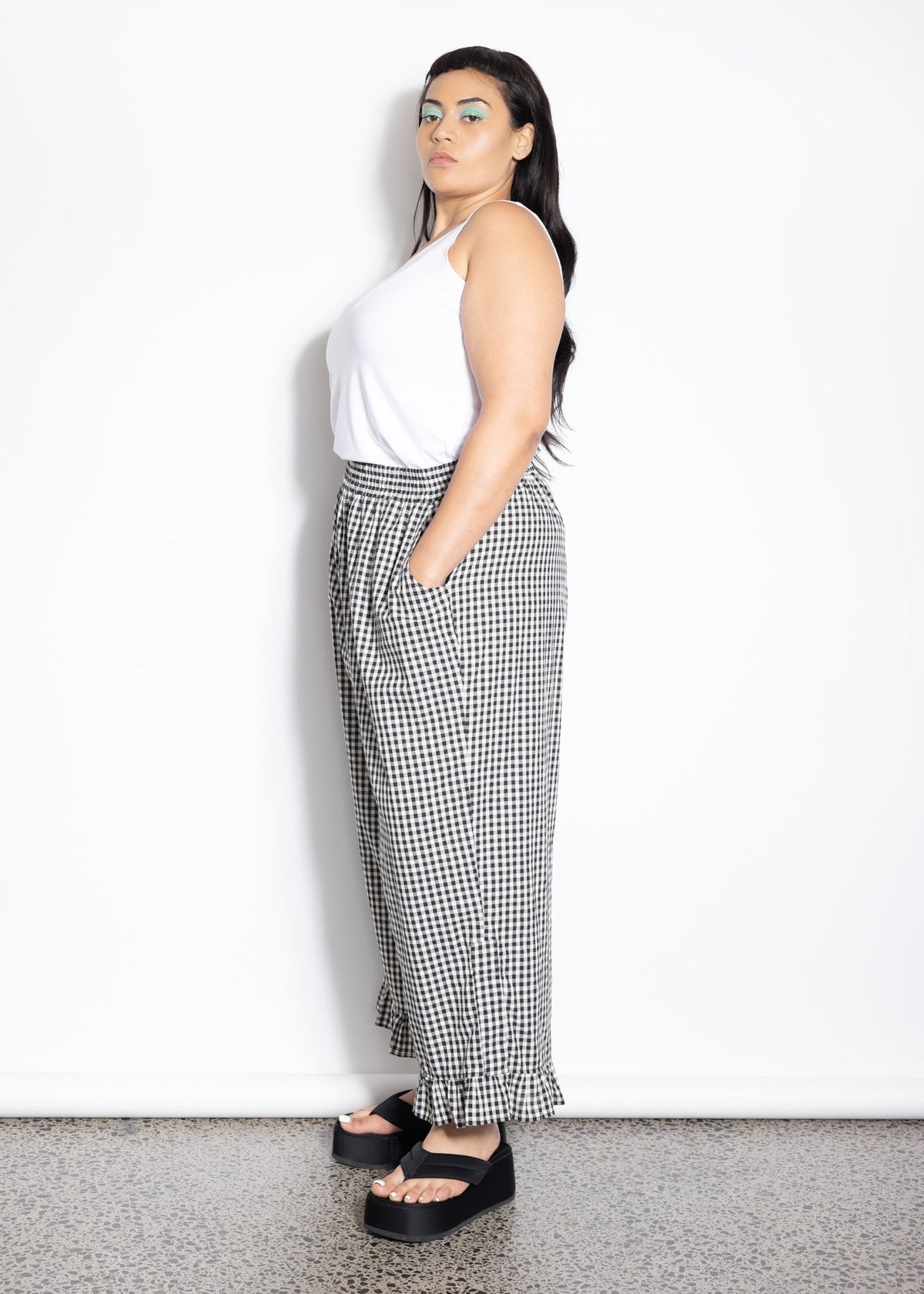 Frill Pant - Gingham