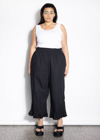 Restock - Frill Pant - Black
