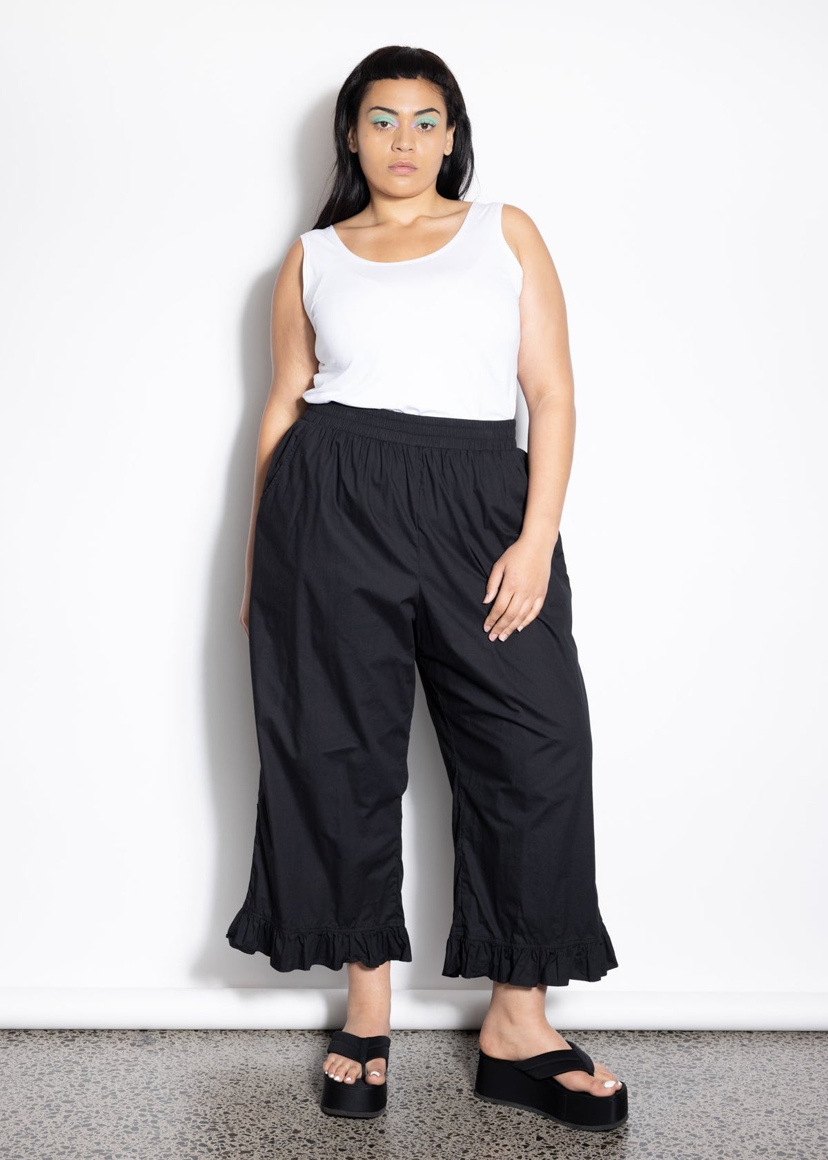 Frill Pant - Black
