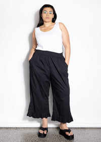 Restock - Frill Pant - Black