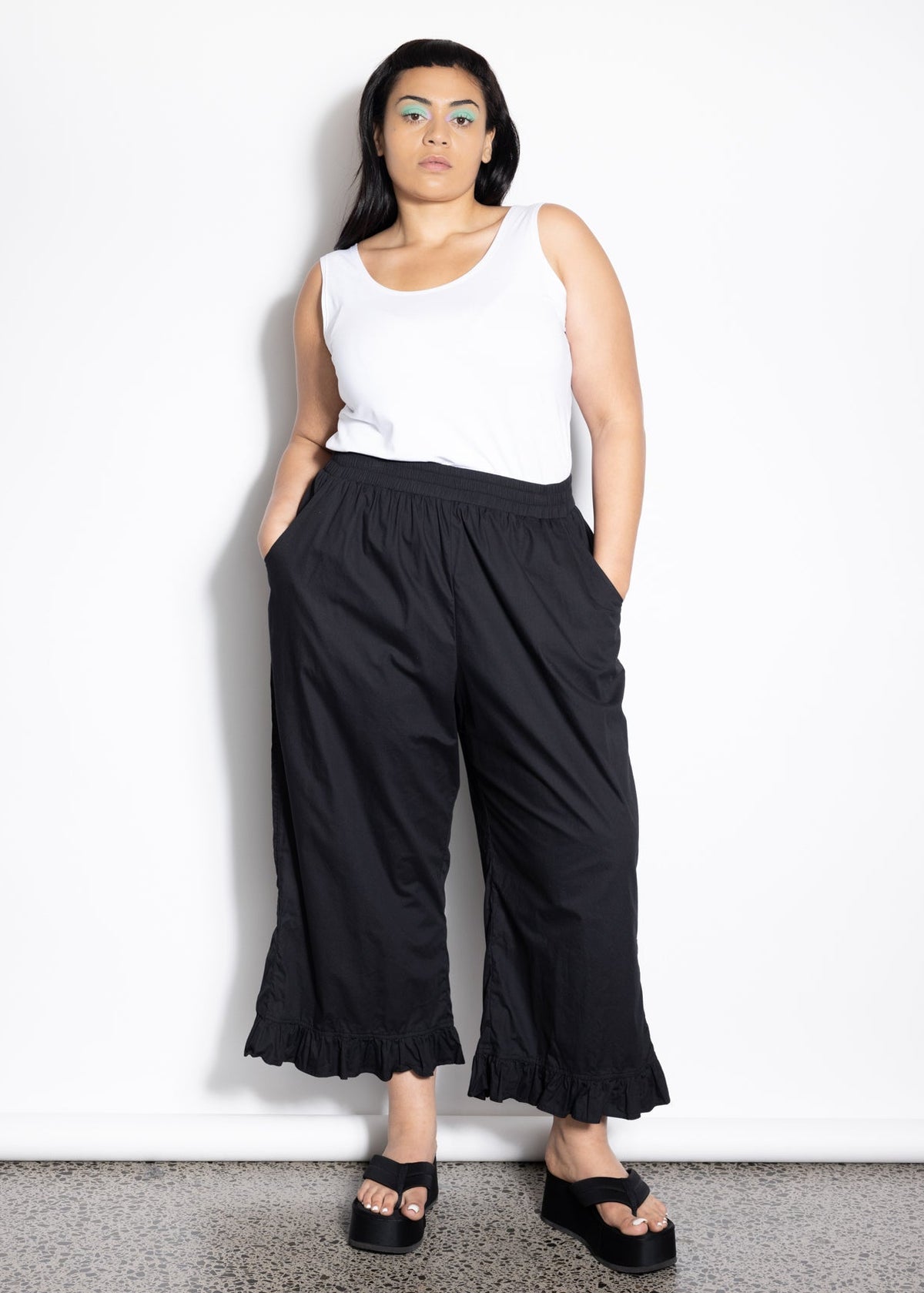 Frill Pant - Black