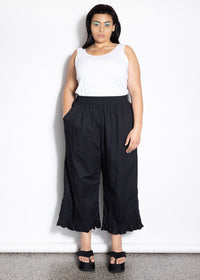 Restock - Frill Pant - Black
