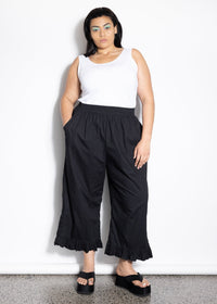 Restock - Frill Pant - Black