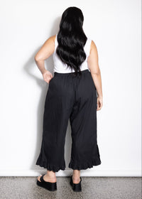 Restock - Frill Pant - Black