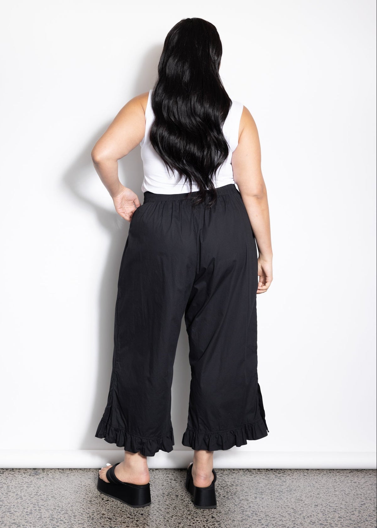 Frill Pant - Black