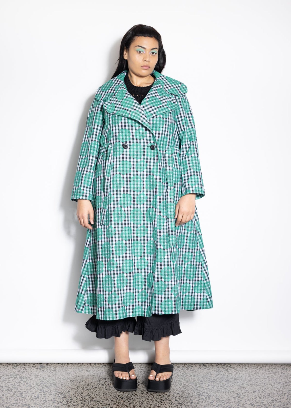 Rose Trench - Gingham