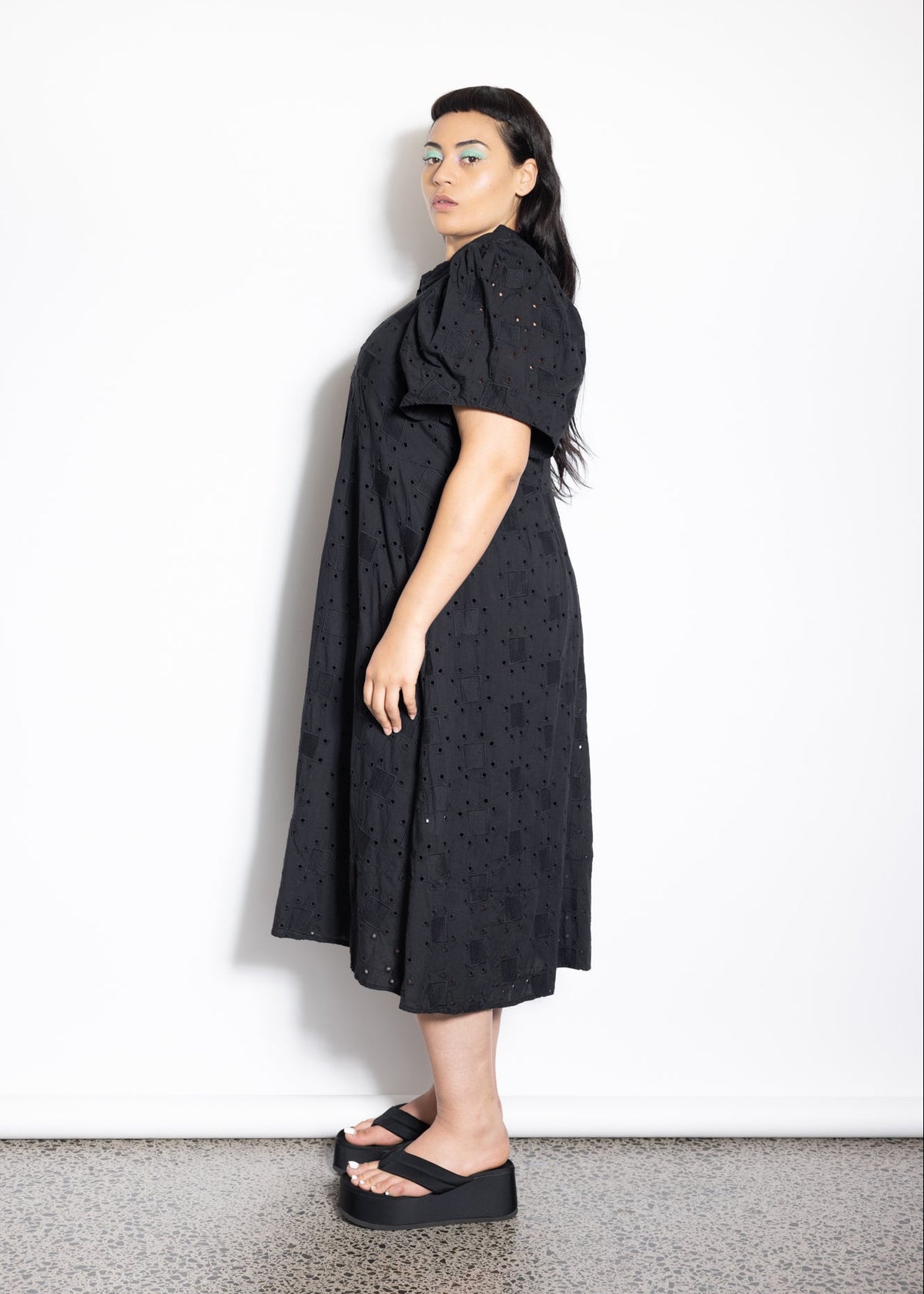 Last One Size 3XL - Zippy Dress - Black Circles