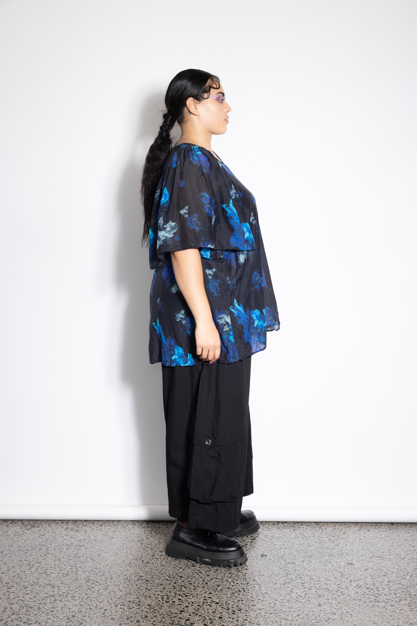 Flounce Top - Blue Orchid