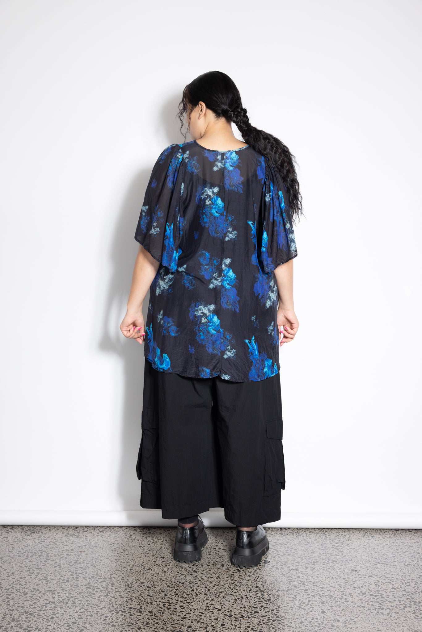 Flounce Top - Blue Orchid