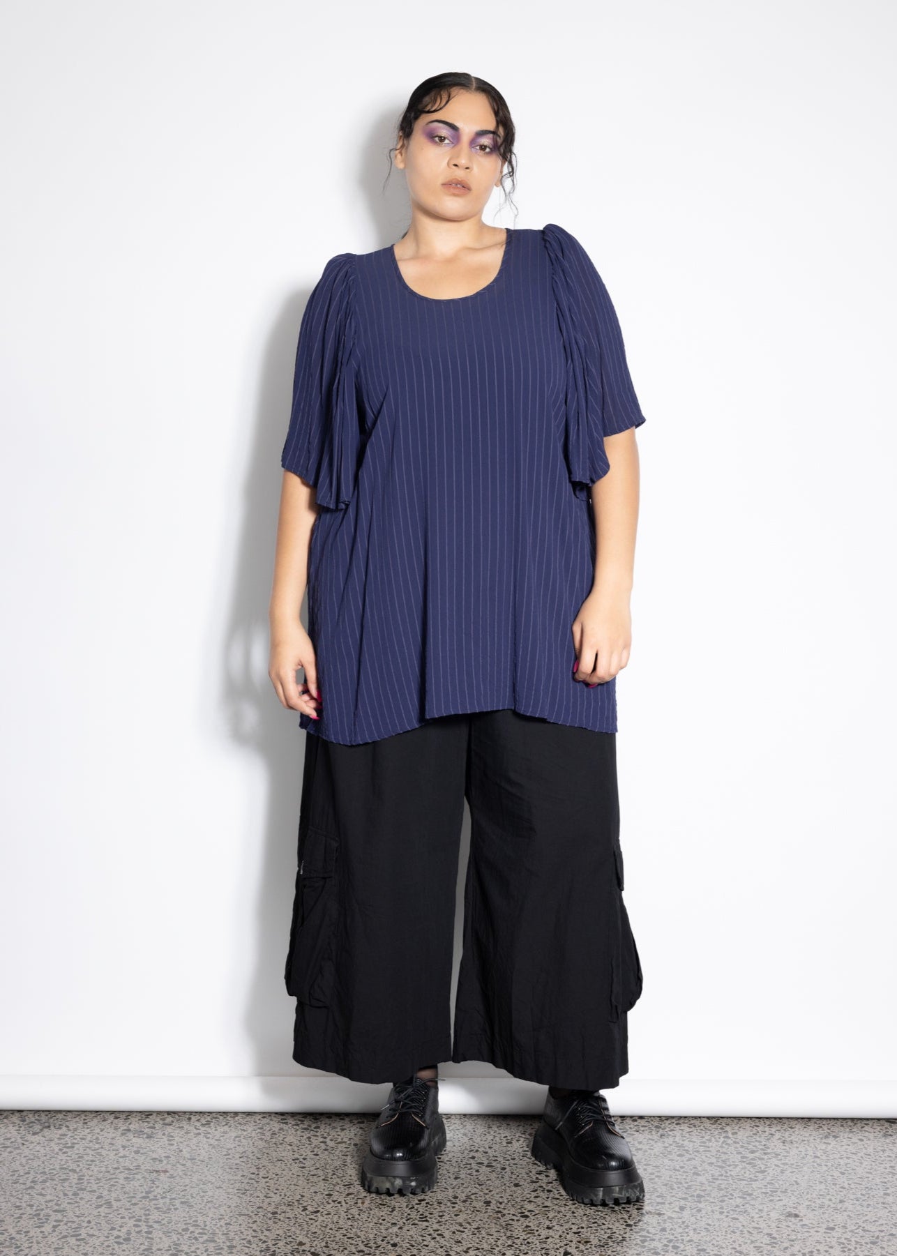 Flounce Top - Blue