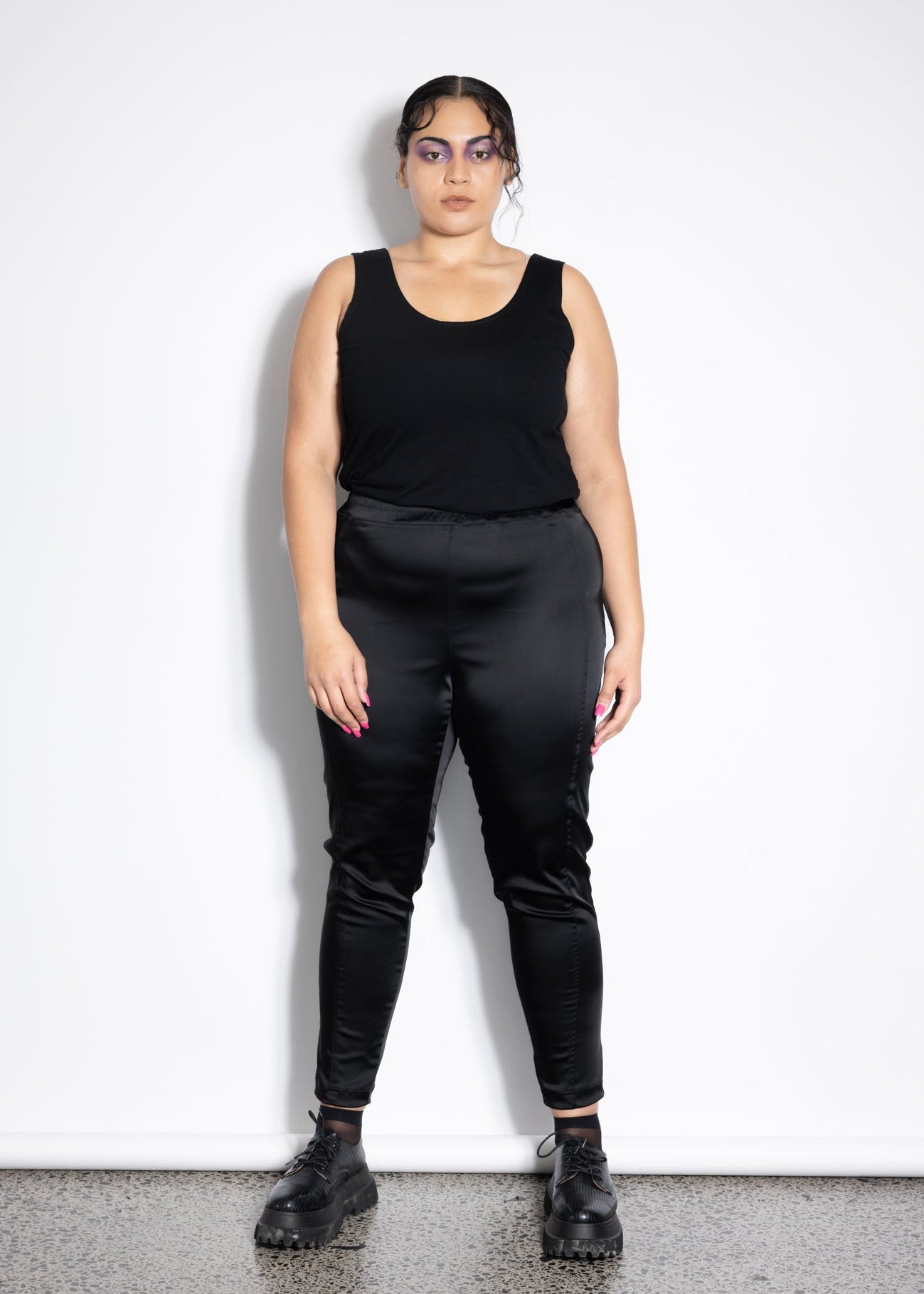 Unity Pants - Black Satin