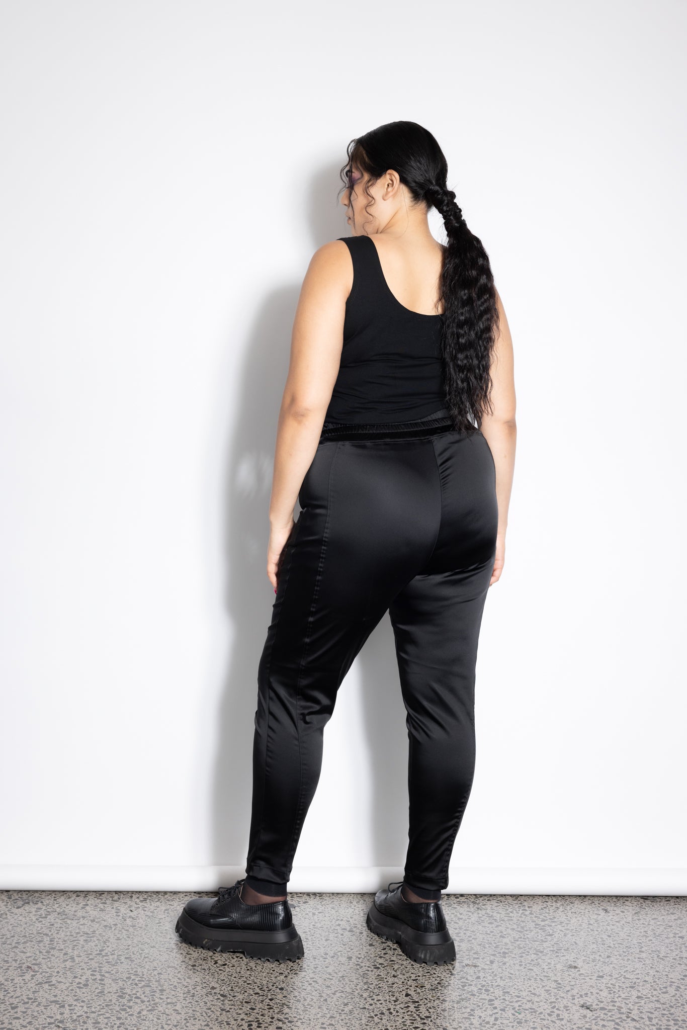 Unity Pants - Black Satin