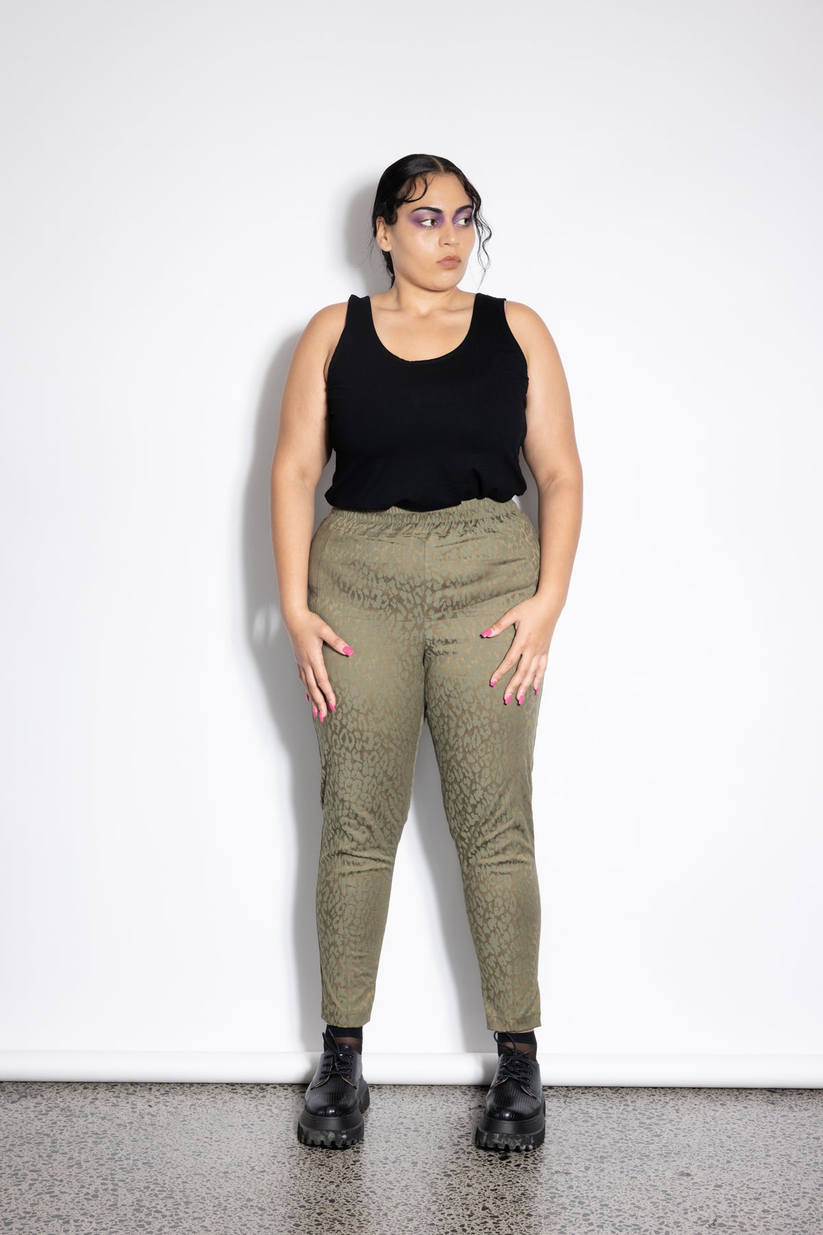 Unity Pants - Olive Leopard