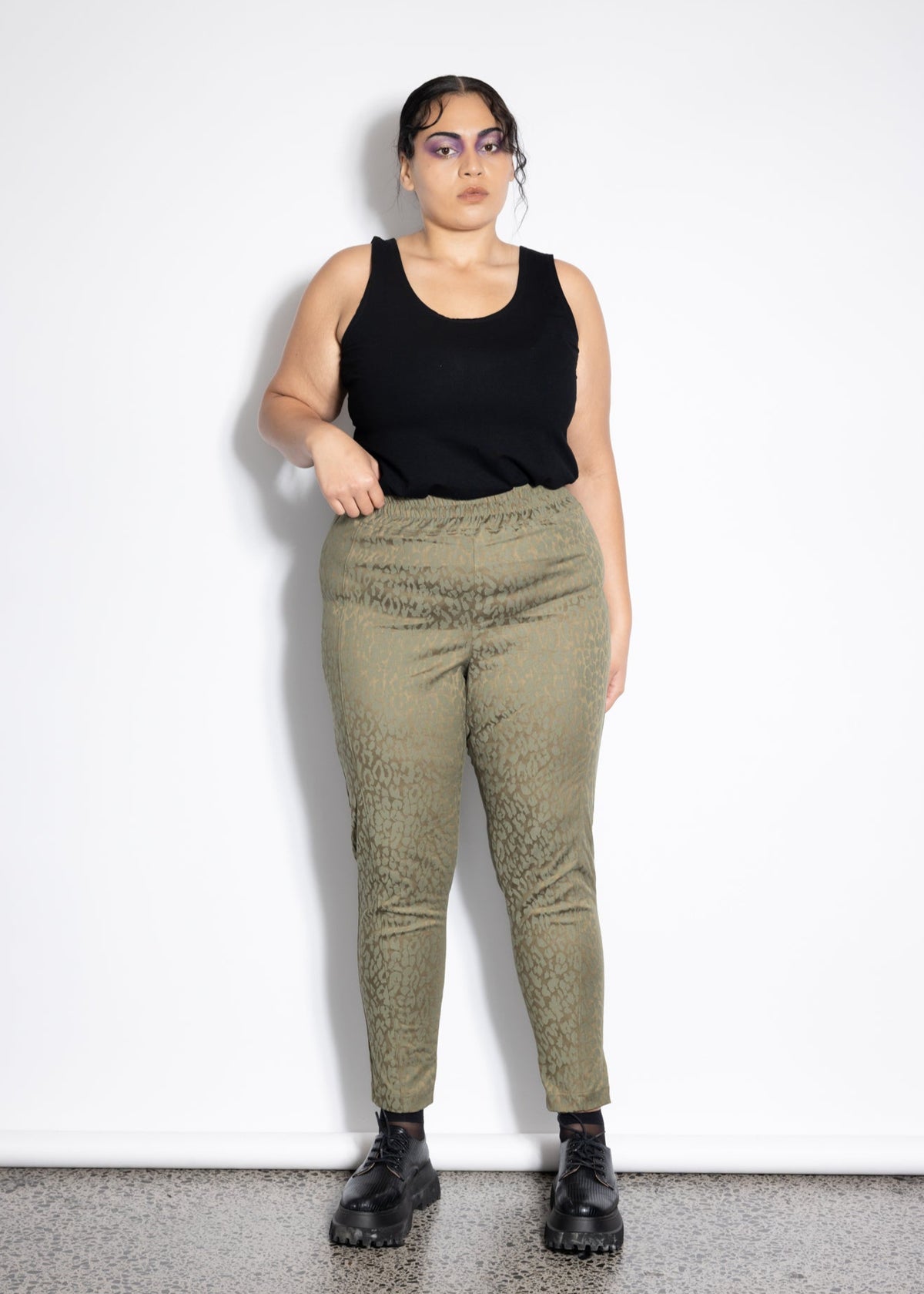 Unity Pants - Olive Leopard