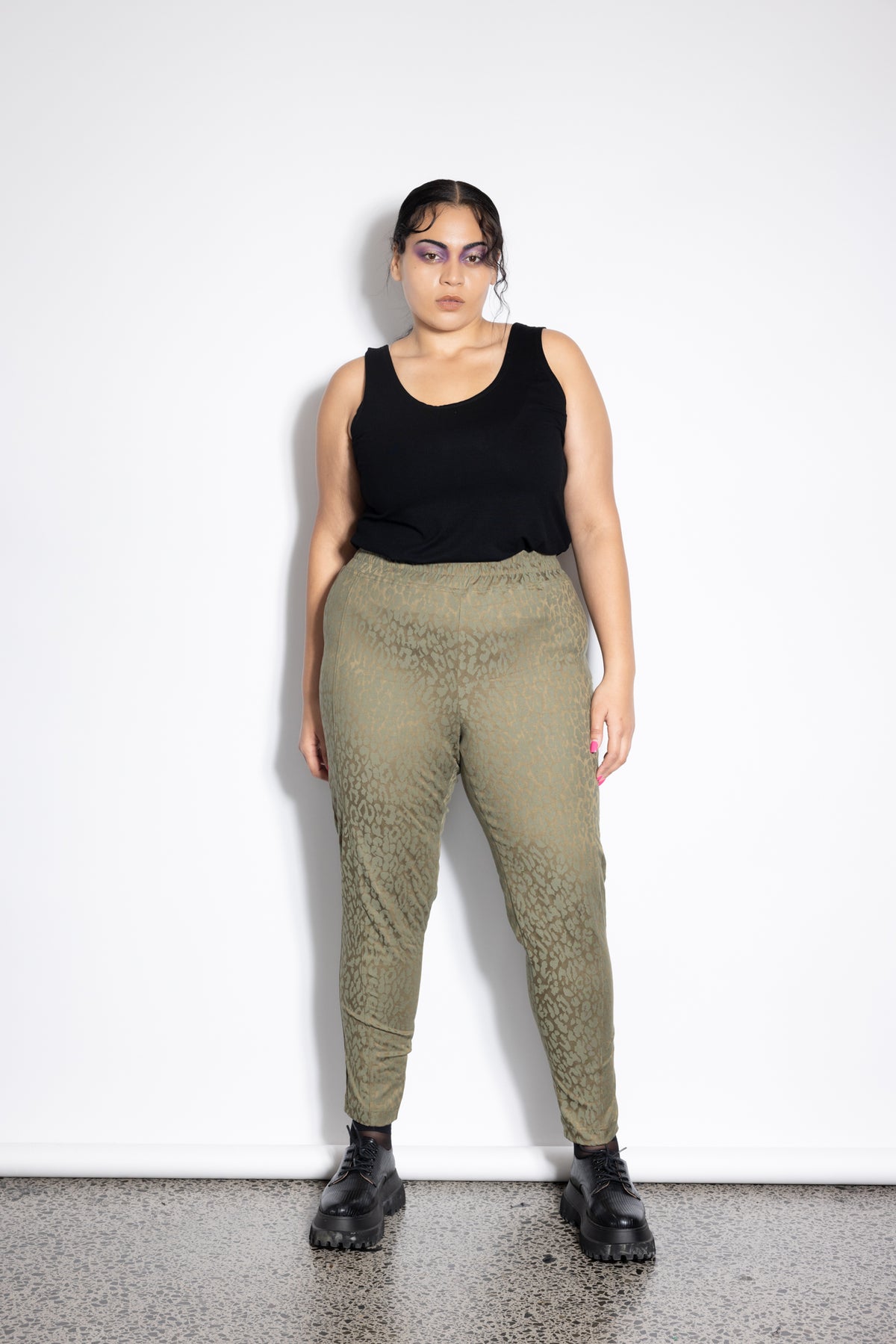 Unity Pants - Olive Leopard