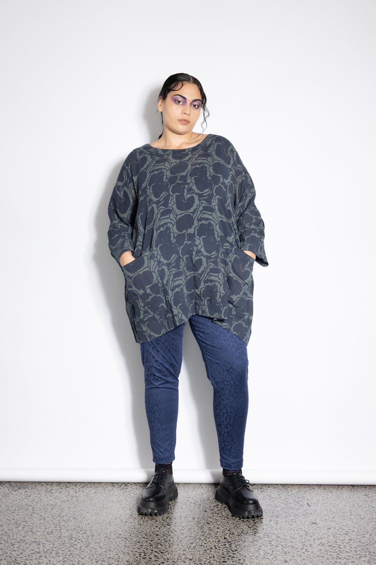 Unity Pants - Blue Leopard