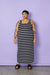 A-Line Maxi Slip - Wide Stripe