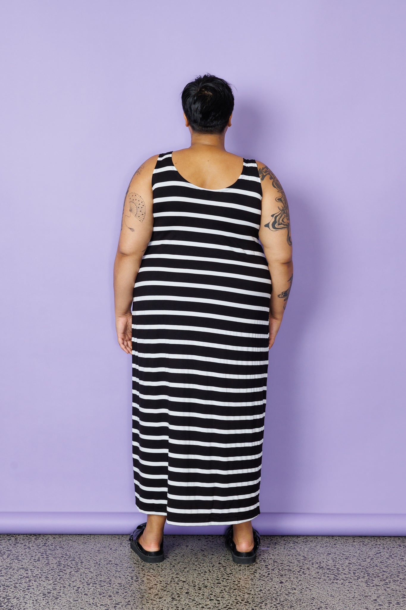 A-Line Maxi Slip - Wide Stripe