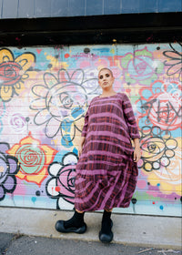 Elsey Dress - Raisin Check