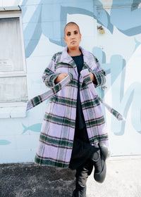 Captain's Coat - Lilac Check