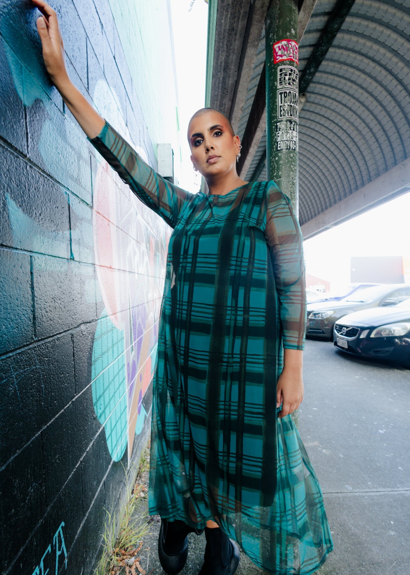 Freddie Dress - Liquorice Check