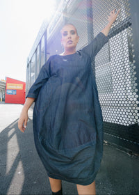 Elsey Dress - Dark Chambray