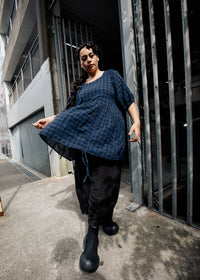 Philly Top - Navy Check
