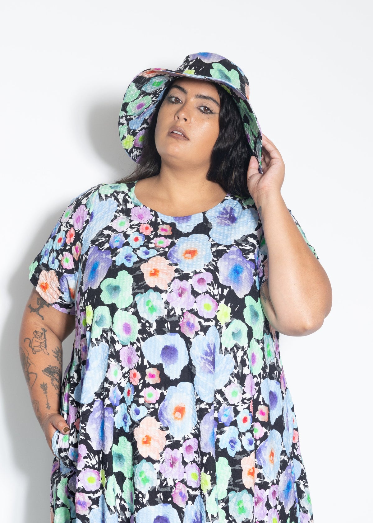 Sun Hat - Pop Watercolour