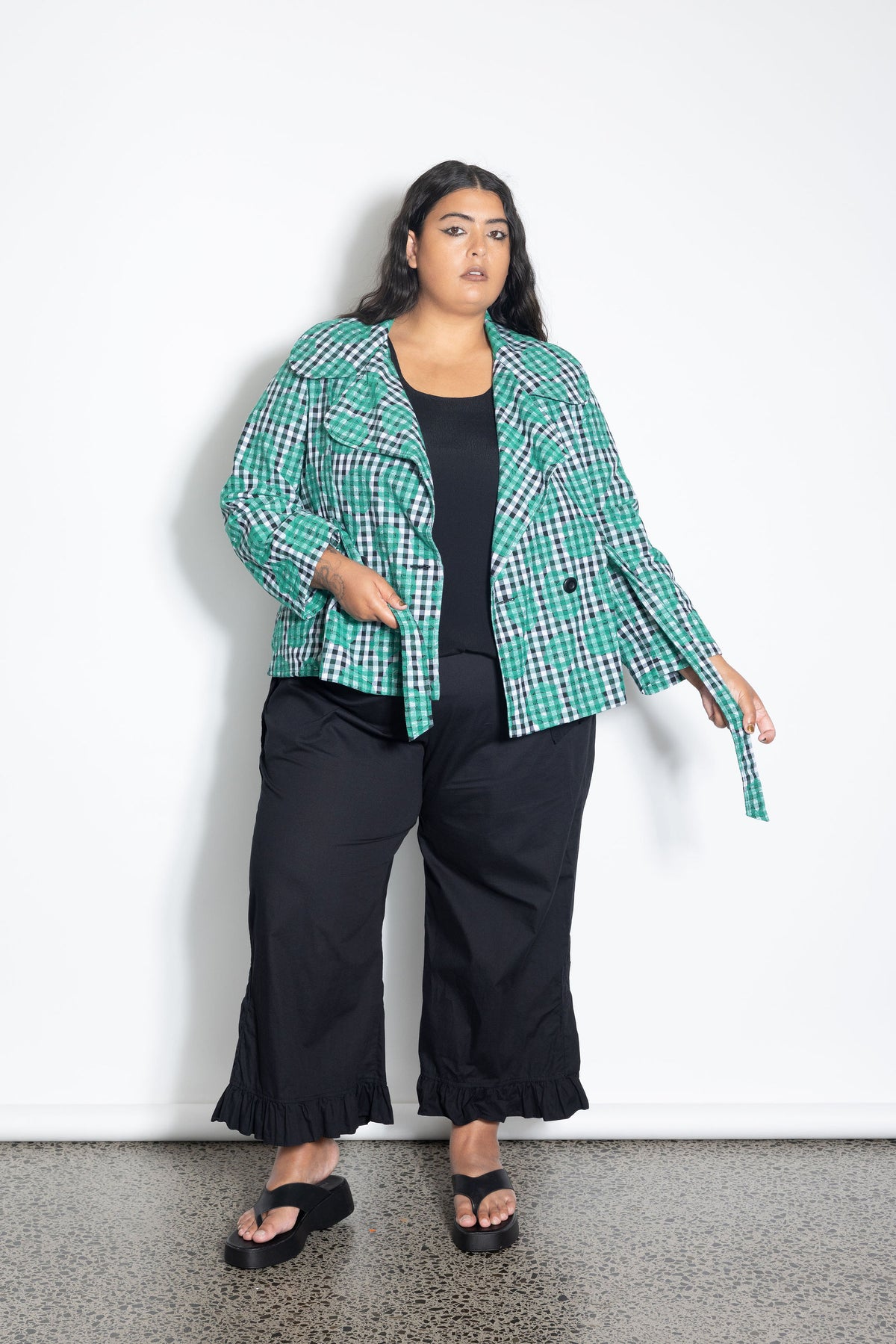 Rose Trench - Gingham