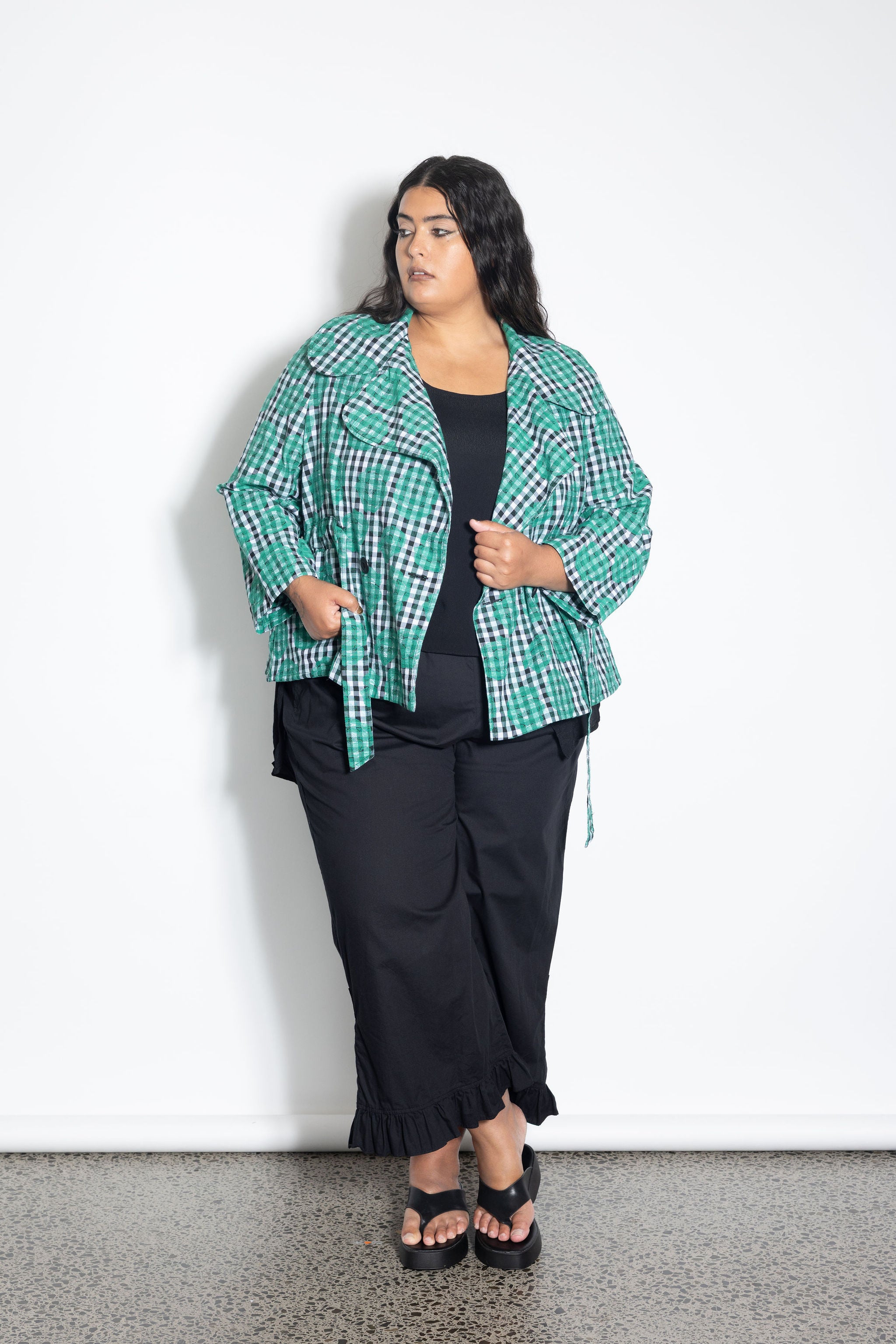 Rose Trench - Gingham