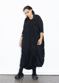 Marley Dress - Black Merino