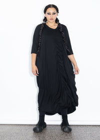 Marley Dress - Black Merino