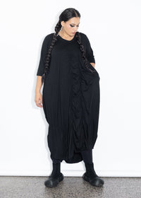 Marley Dress - Black Merino