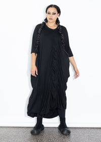Marley Dress - Black Merino