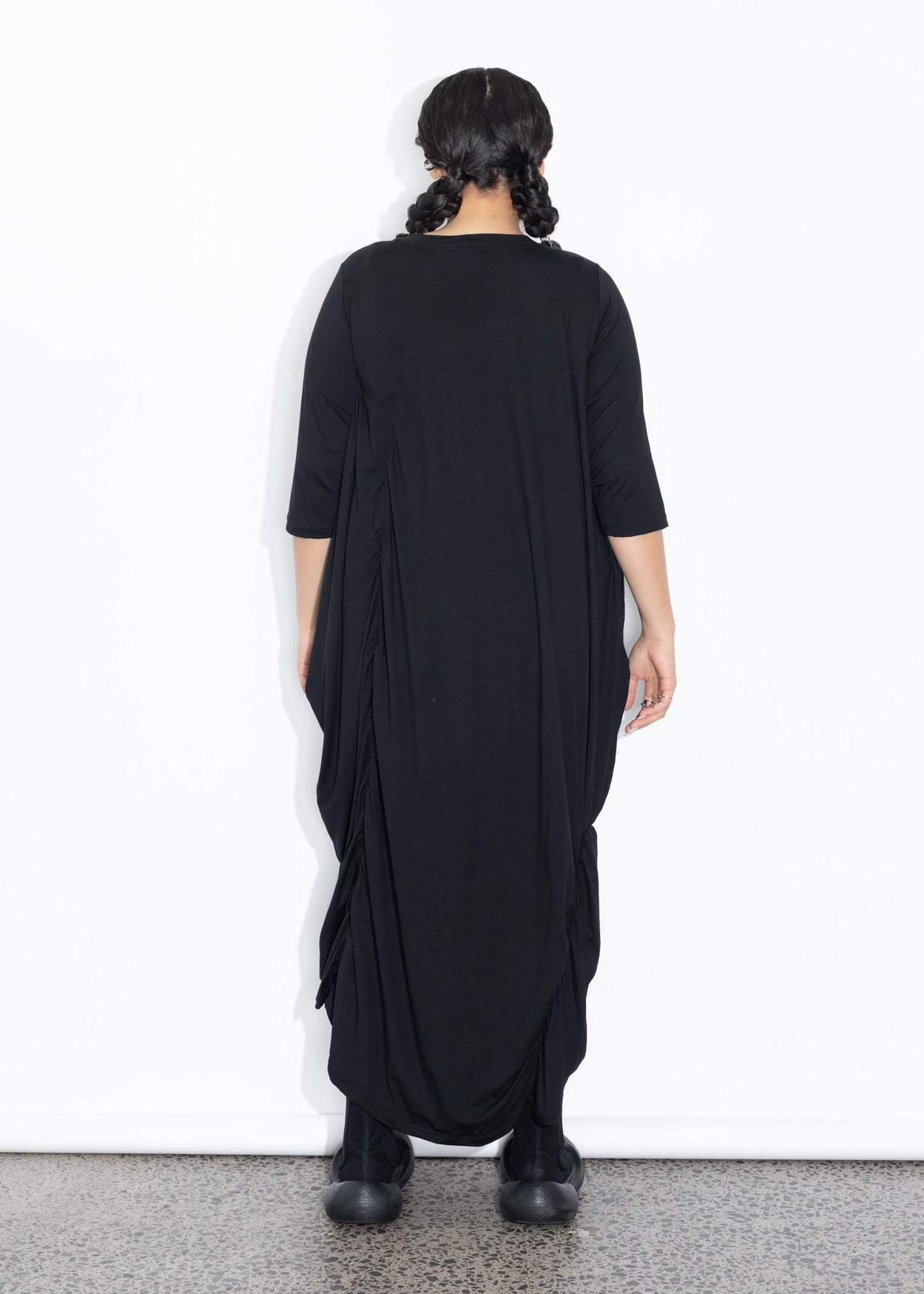 Marley Dress - Black Merino