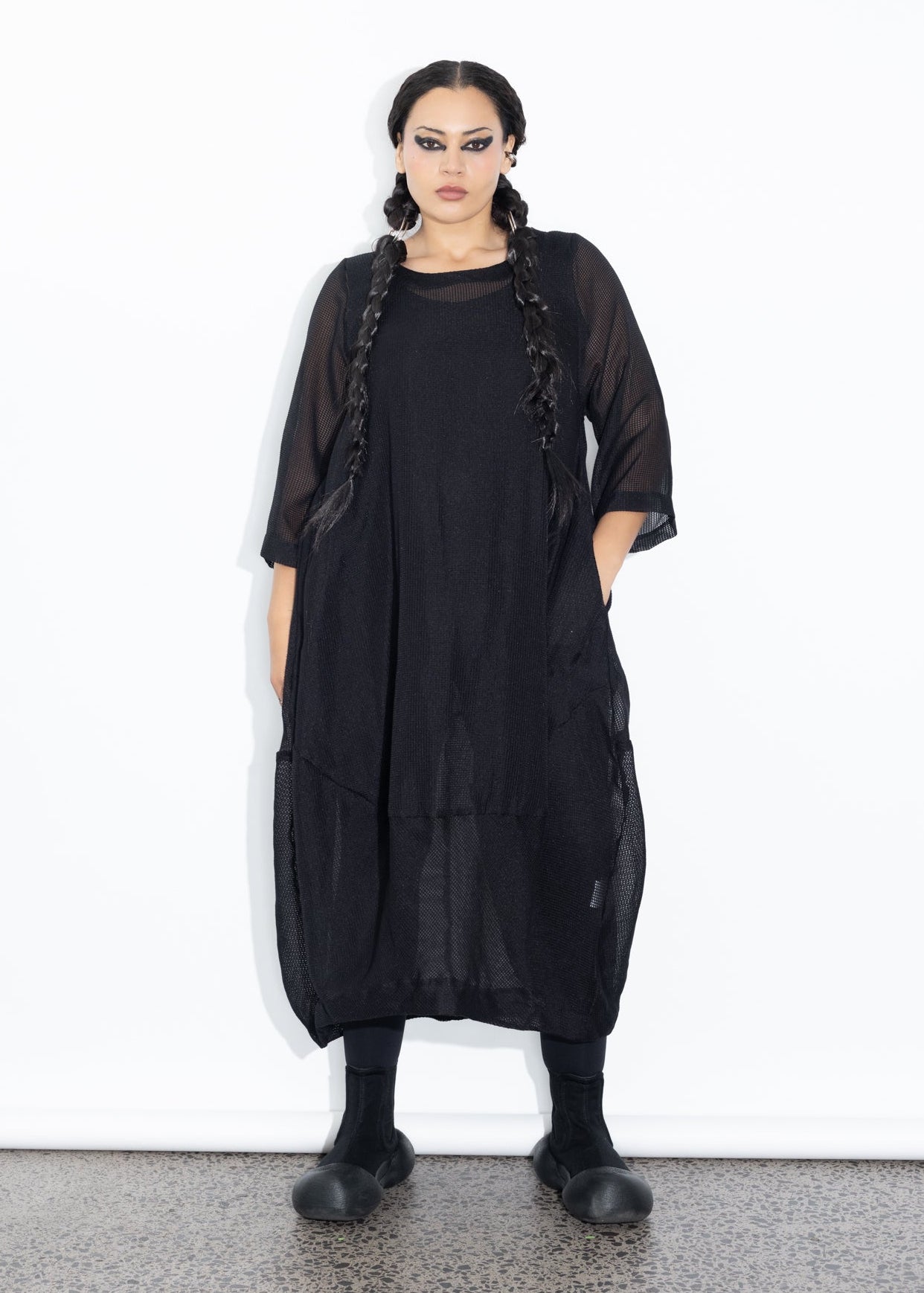 Elsey Dress - Black Net