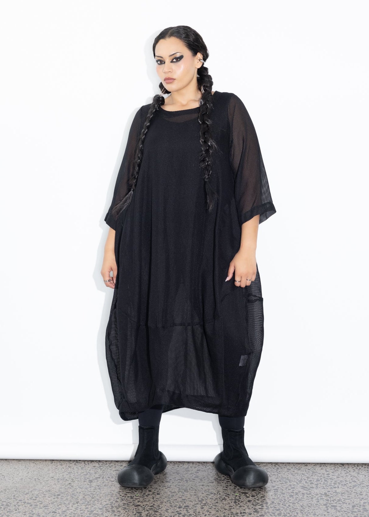 Elsey Dress - Black Net